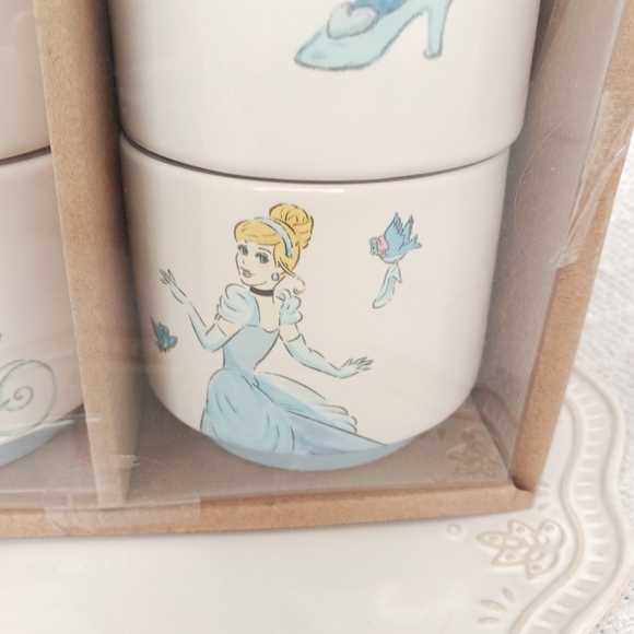 Rae Dunn × Disney Princess Stacking Ramekins Ceramic Set of 4 - Picture 9 of 12